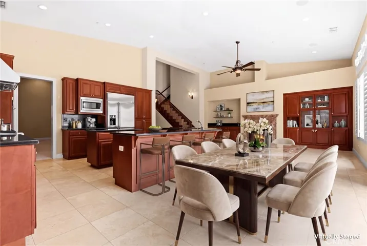 Virtually Staged Dining Room
