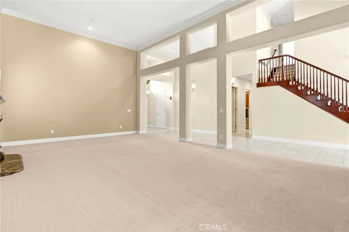 Formal Living Room with High Ceilings