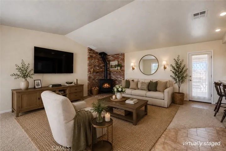 Virtually Staged Living Room