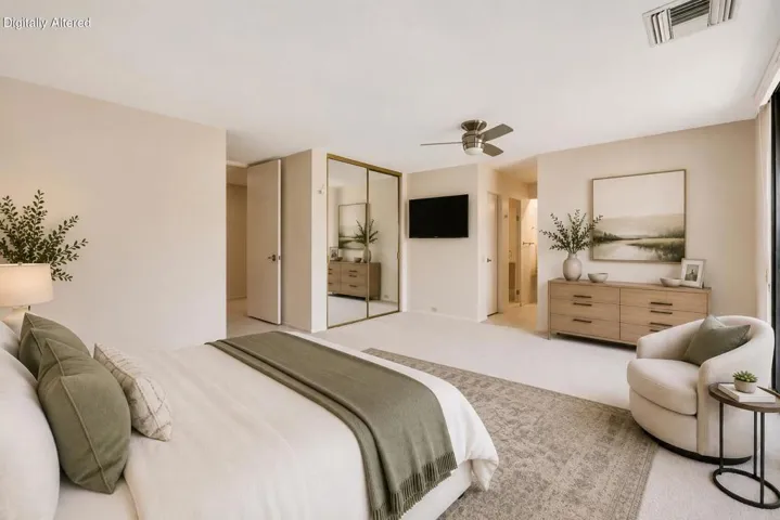 Primary Bedroom Virtually Staged