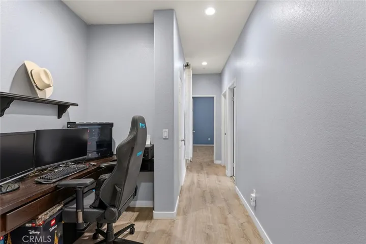 Hallway with office/gaming nook.