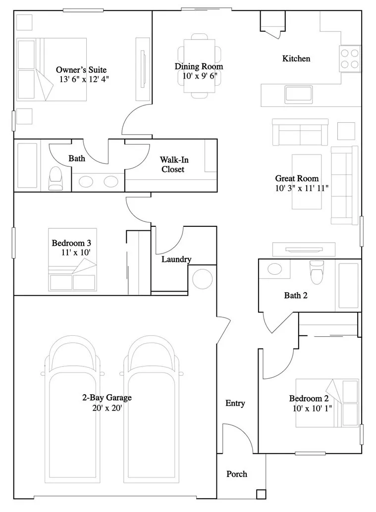 Residence 1 Floorplan