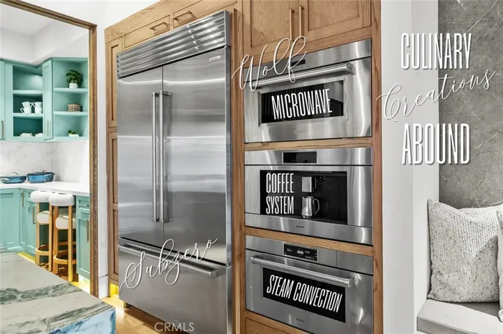 Culinary Creations Abound with these Wolf appliances.