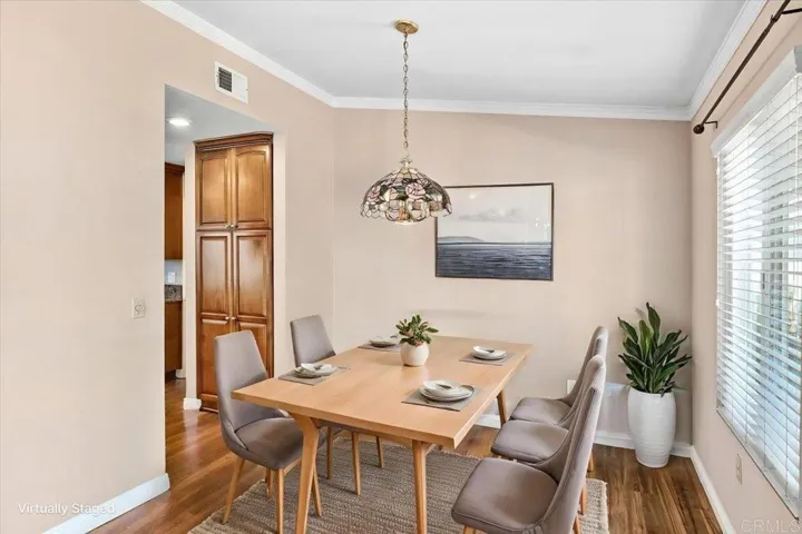 Staged Dining Area