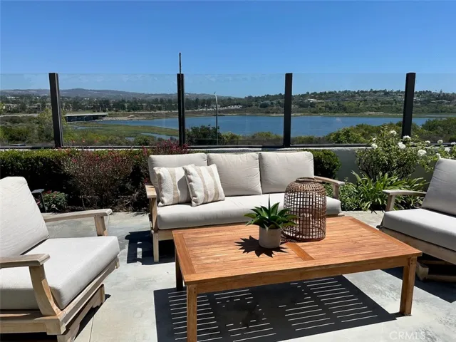 Outdoor patio with views