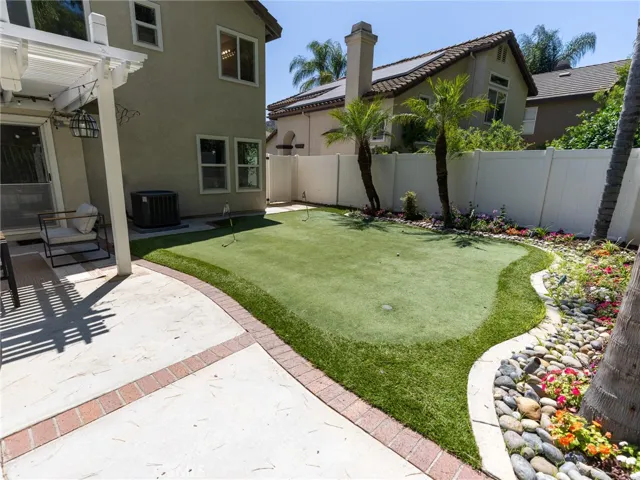 Backyard putting green