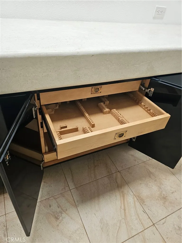 Storage in dining room