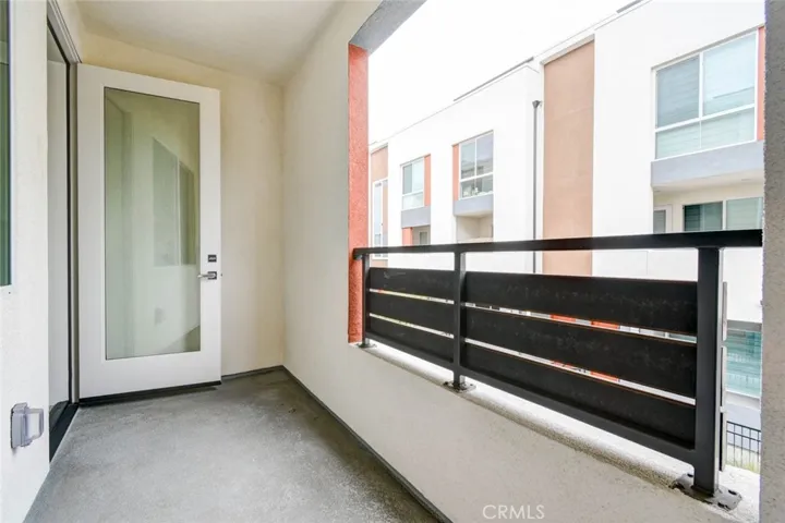 The balcony on the second floor.