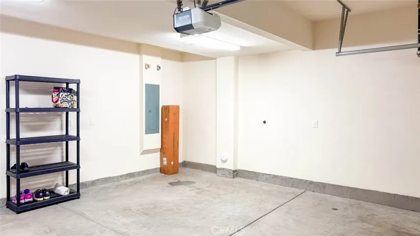 The two-car attached garage.