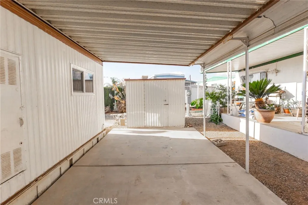 Car port with storage