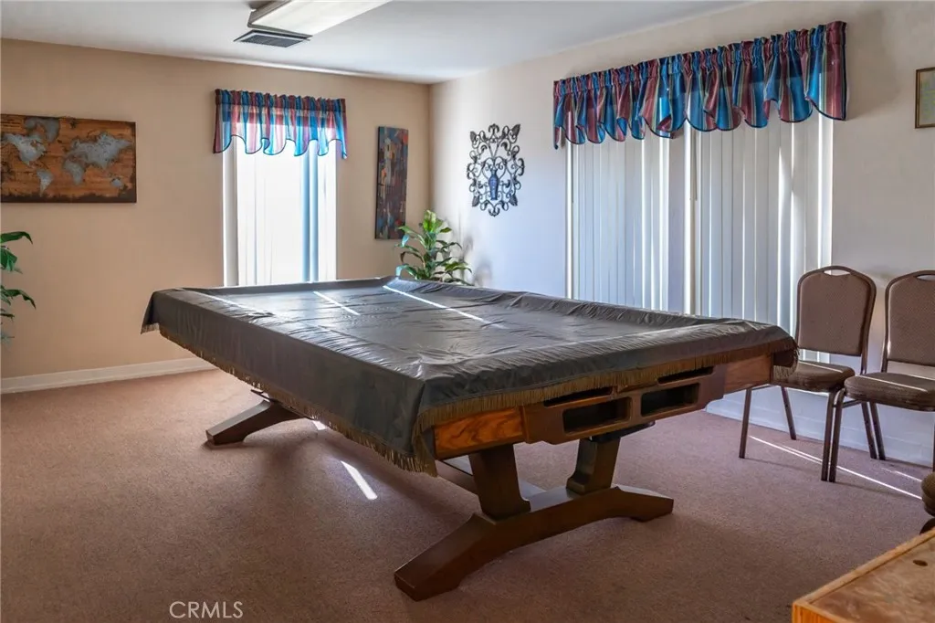 Clubhouse pool room