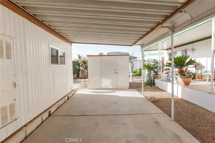 Car port with storage