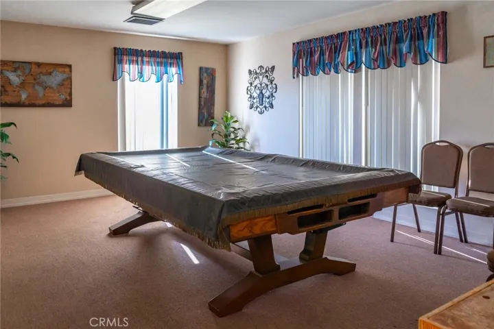 Clubhouse pool room
