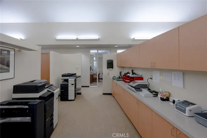 Center of office space used for mail room, copy service