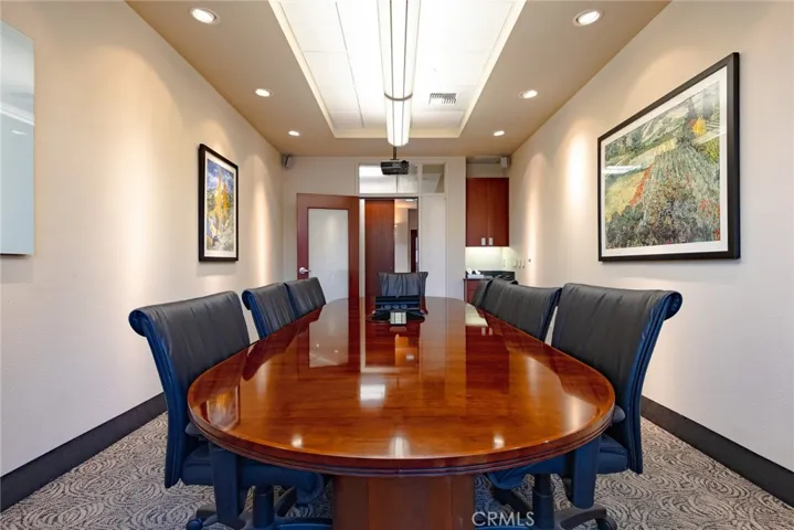 Main conference room looking towards hallway