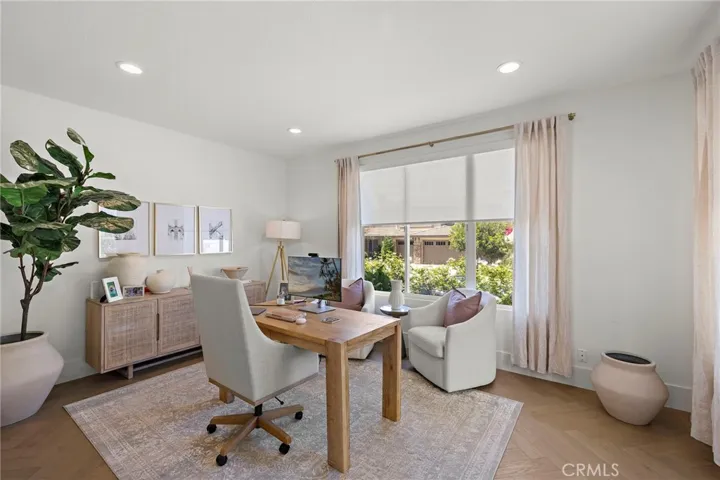 main floor office off living room