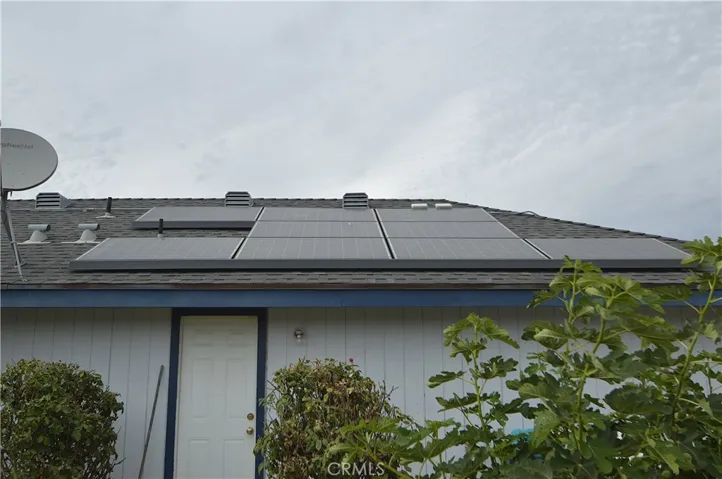 Solar panels - backside of home