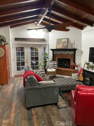 Main house living room featuring fireplace