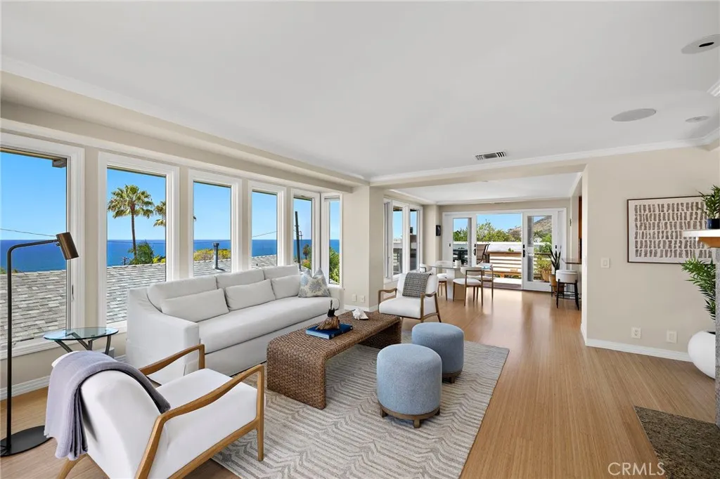Wonderful open floor plan with living room looking towards the dining room.