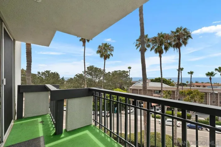 Looking to the south view from the balcony off the living room.