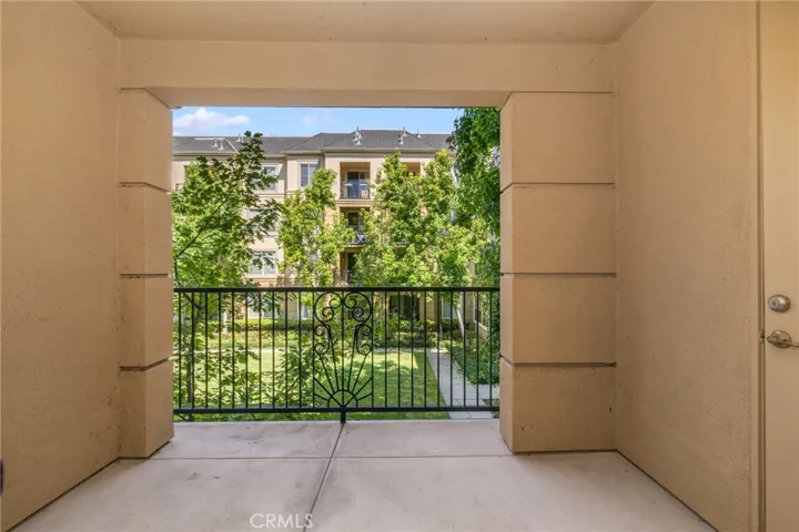  Private balcony with convenient storage close.