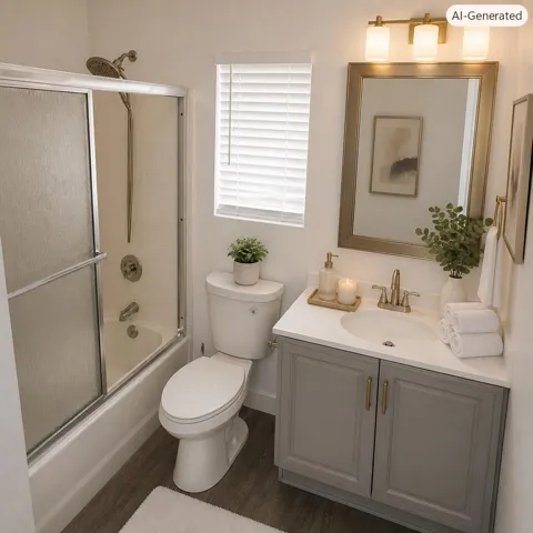 Guest Bath Co-p Decorated
