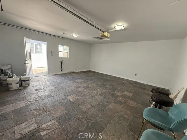 Inside of garage