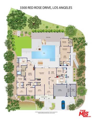 3300 Red Rose Drive, Los Angeles, California 91436