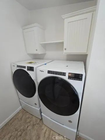separate laundry room Washer and dryer
