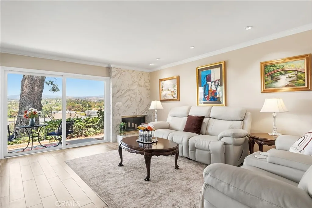 Living room with view