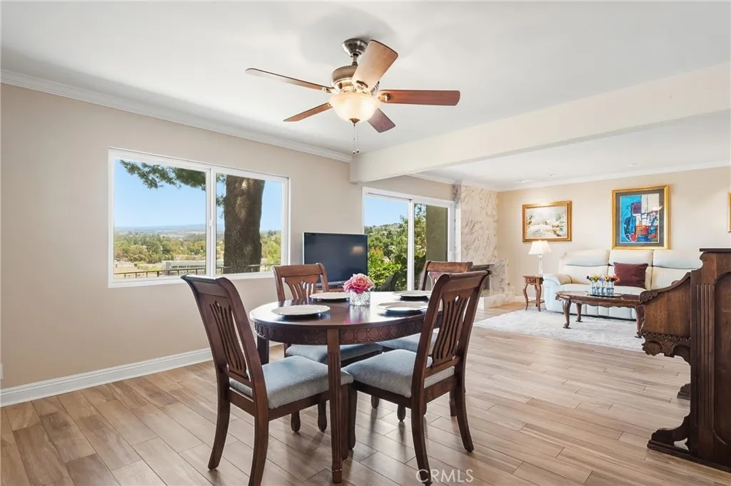 Dining room with view