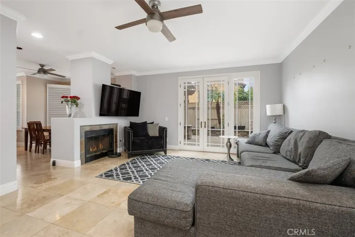 Here is another look at the family room which also is connected to the dining room