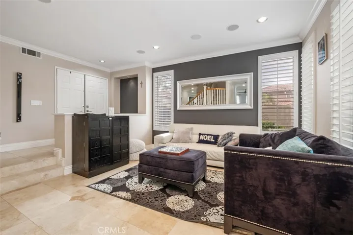 Here is a view of the living room from the dining room