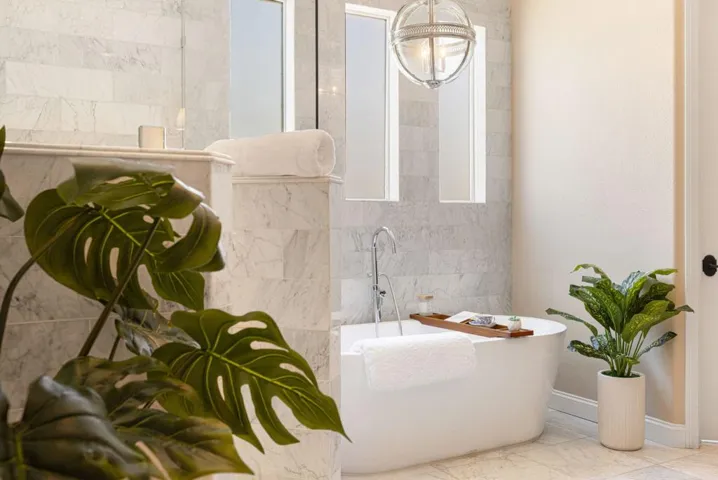 primary bathroom bathtub