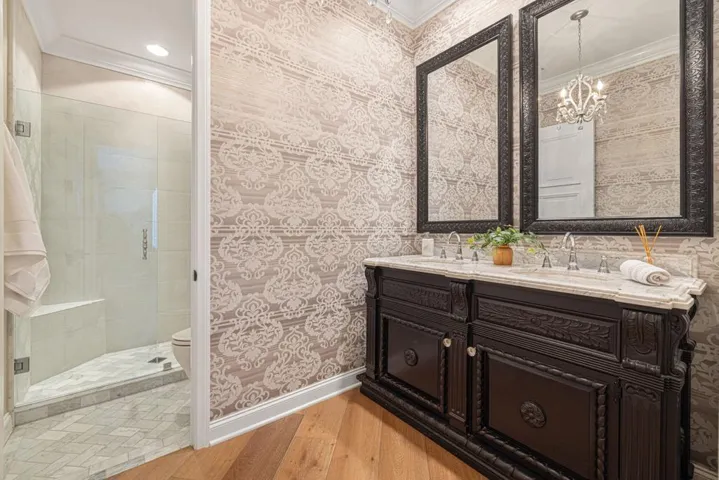guest bedroom double vanity