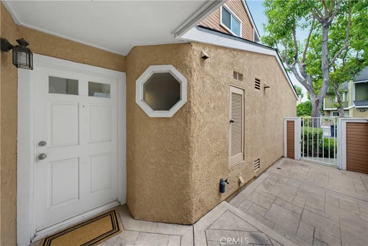 Front Door.  Gated front entry gate