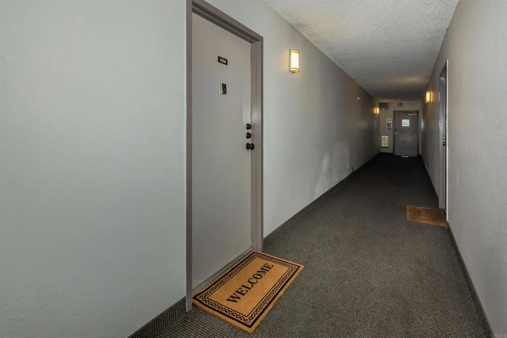 front entry to the unit