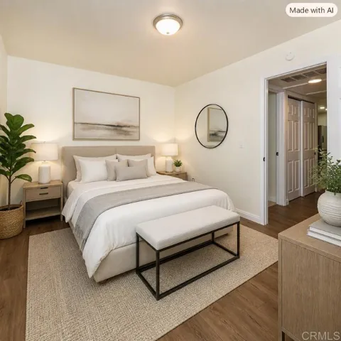 Image includes virtual staging to help buyers visualize potential design.