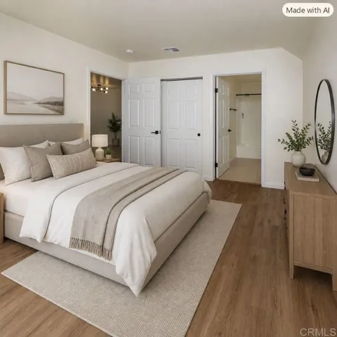 Room has been virtually staged to demonstrate possible furniture placement.