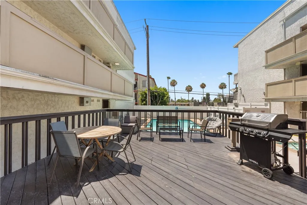 Community patio and barbecue area