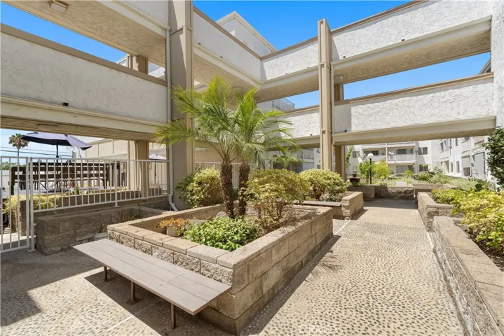 Courtyard walkway in the community