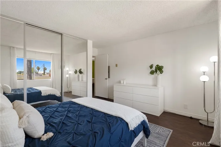 Primary bedroom with ample closet space