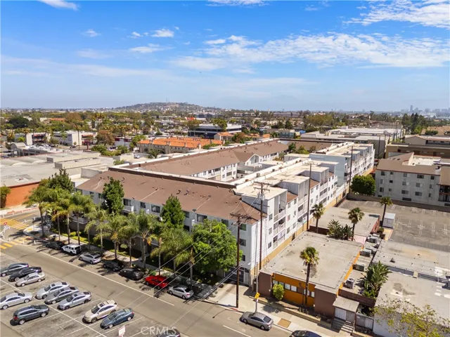 Aerial view of the courtyard