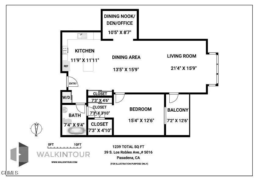 2D_Floor_Plan_39_S_Los_Robles_Ave_,_5016