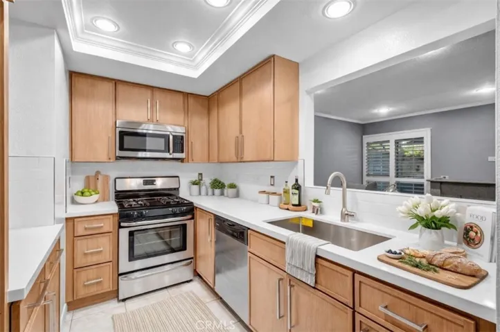 Virtually staged kitchen