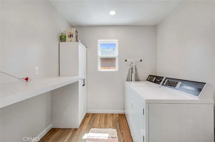 Inside private laundry room