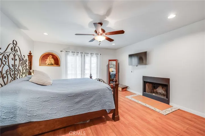 Primary suite with fireplace