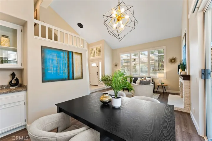 Dining Area with built in