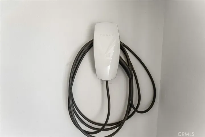 Tesla Wall Connector installed in the garage.
