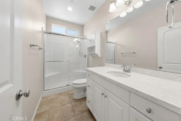 Bathroom for ADU digitally enhanced
